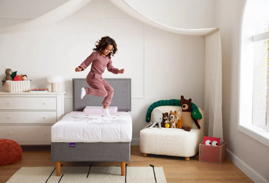 Purple Upholstered Bed Frame